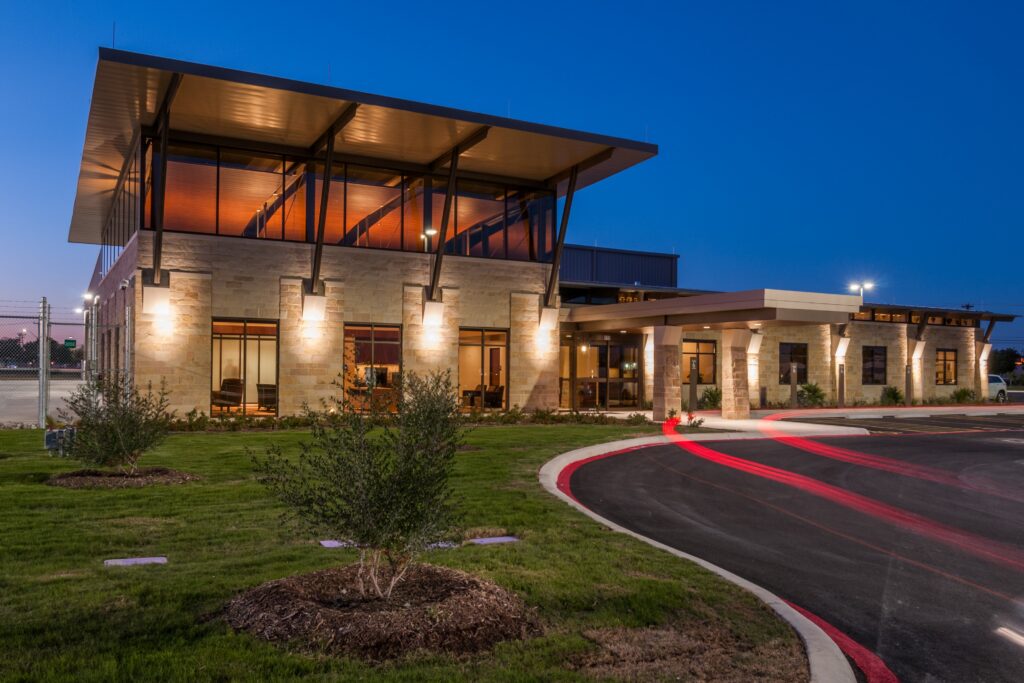 san antonio airport building mep project high wing hangar