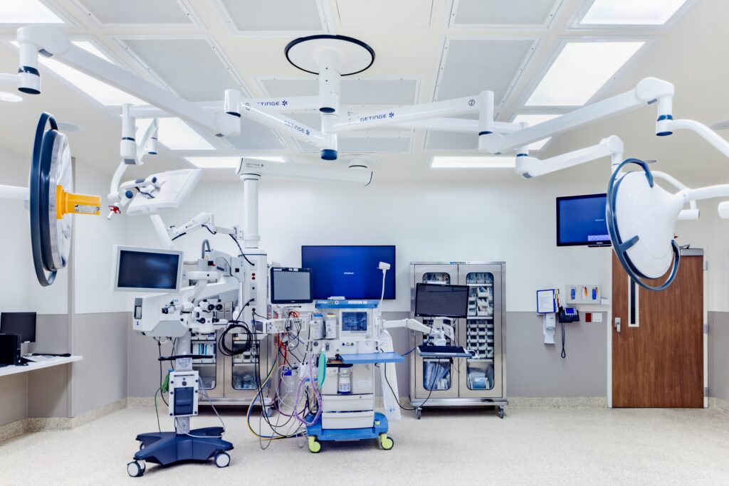 Boom replacements and operating room MEP for hospitals